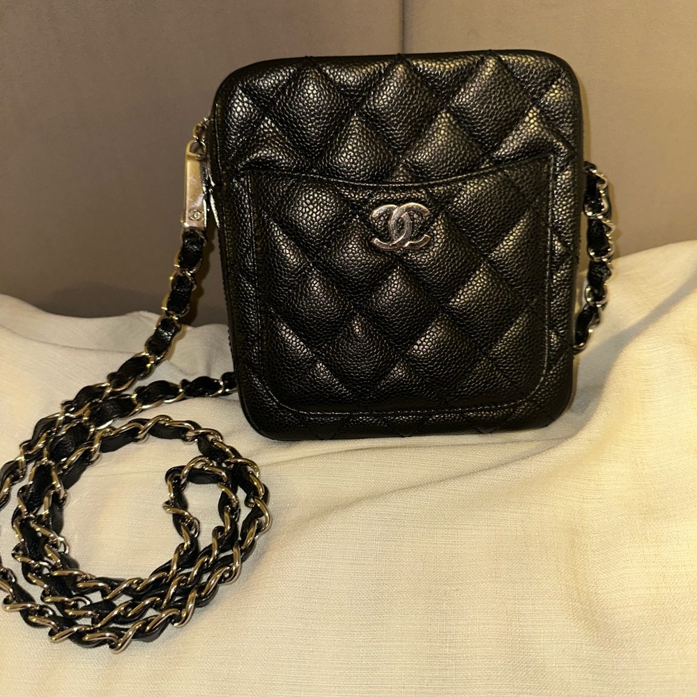 SOLD: Chanel Black Quilted Crossbody Bag